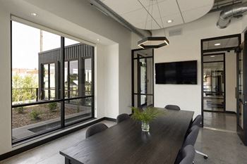 Conference room with tv